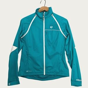 Pearl Izumi Women Teal ELITE Barrier Cycling Jacket Windbreaker Size S